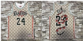 Lakers 24 Kobe Bryant Gray Printed Hardwood Classics Jersey Dzhi,baseball caps,new era cap wholesale,wholesale hats